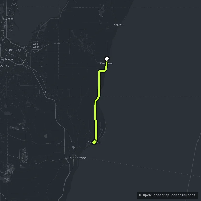 Lake Michigan Shore map