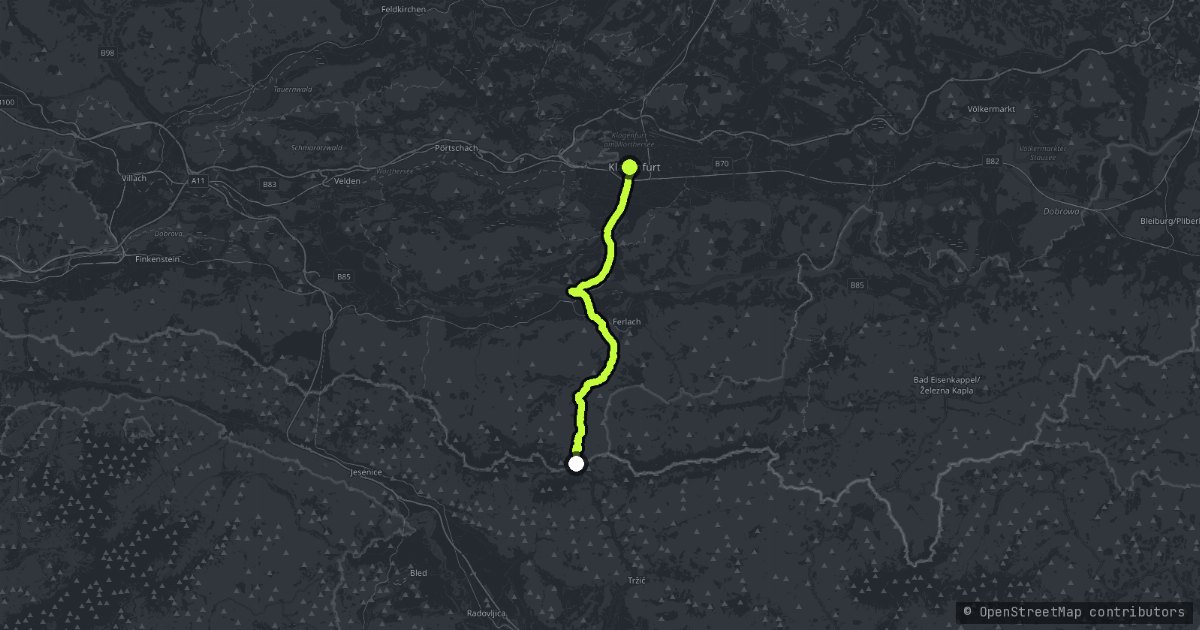 Loibl Pass map