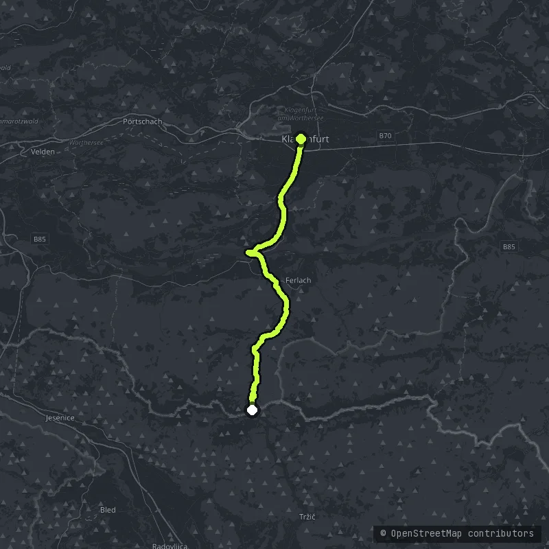 Loibl Pass map