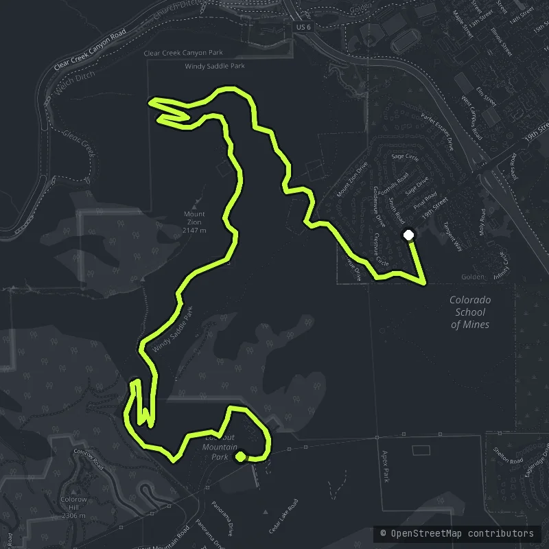 Lookout Mountain Road map