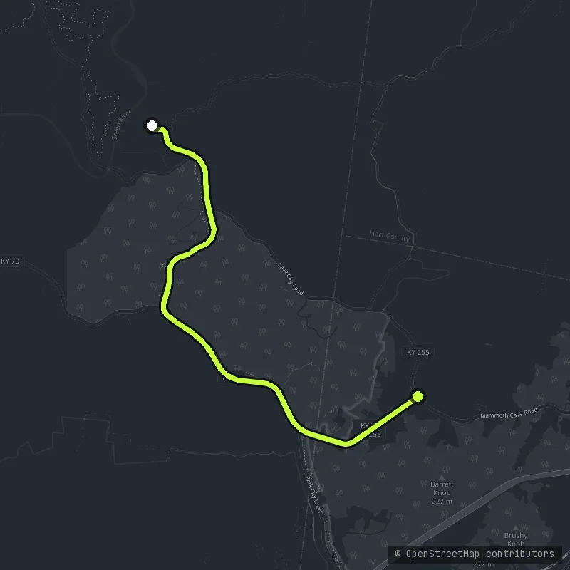 Mammoth Cave Parkway map