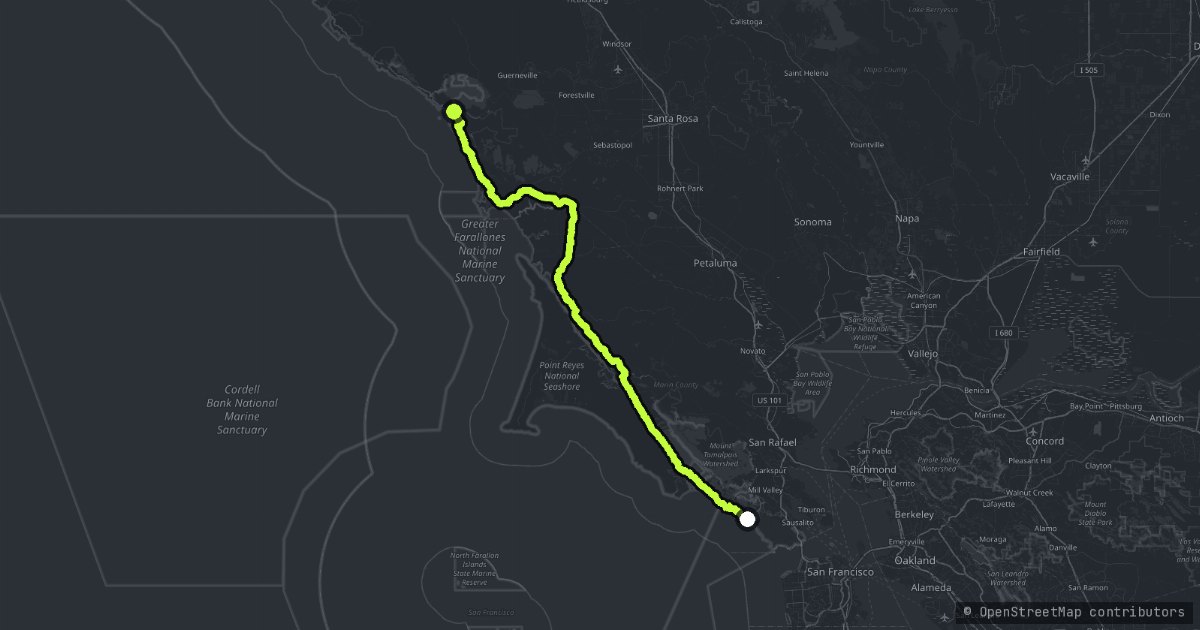 Marin Sonoma Coast map