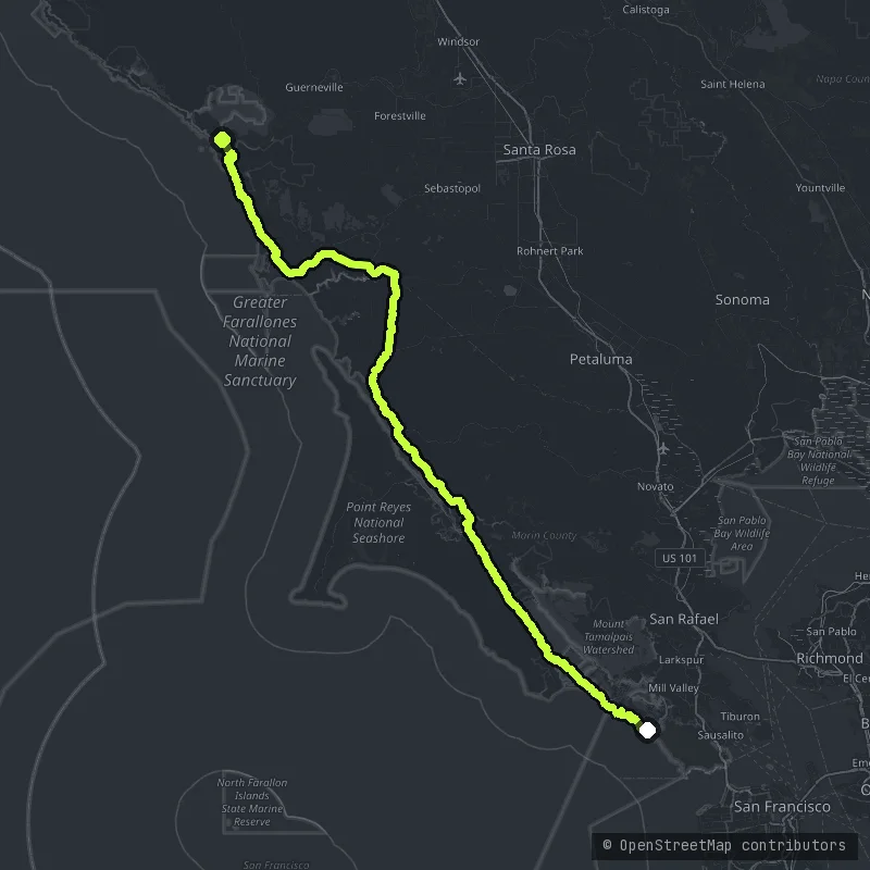 Marin Sonoma Coast map