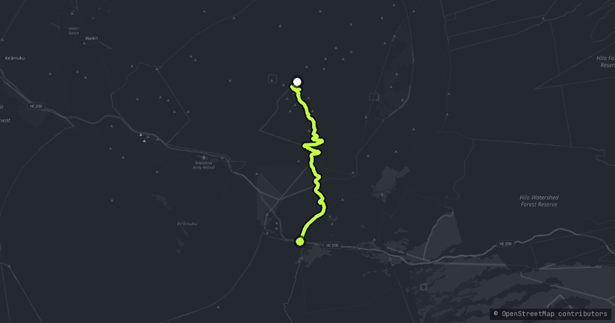 Mauna Kea Access Road map