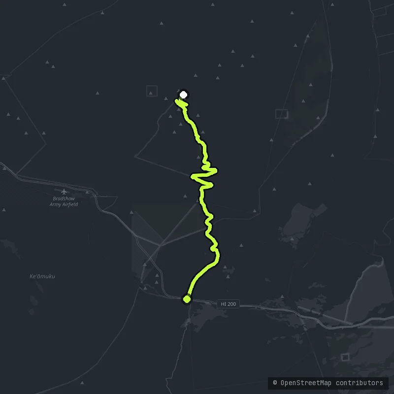 Mauna Kea Access Road map