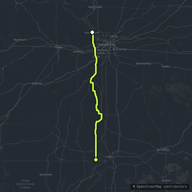 Military Historic Byway map
