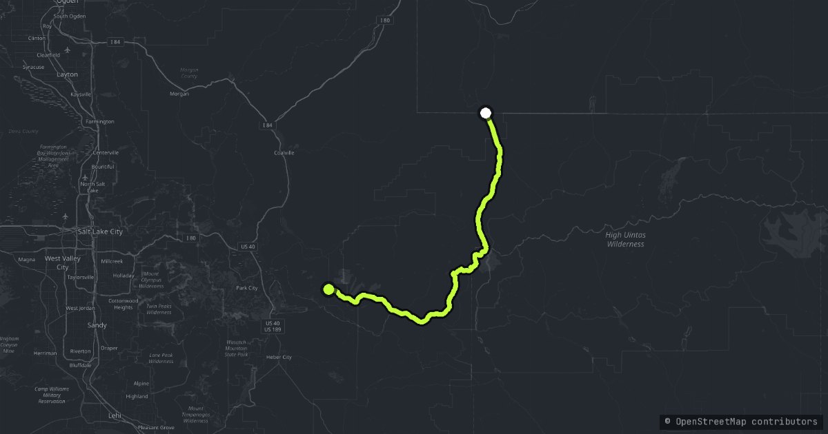 Mirror Lake Highway map