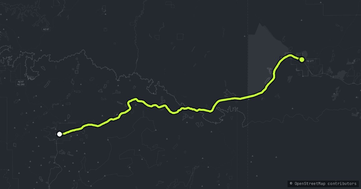 Mogollon Rim map