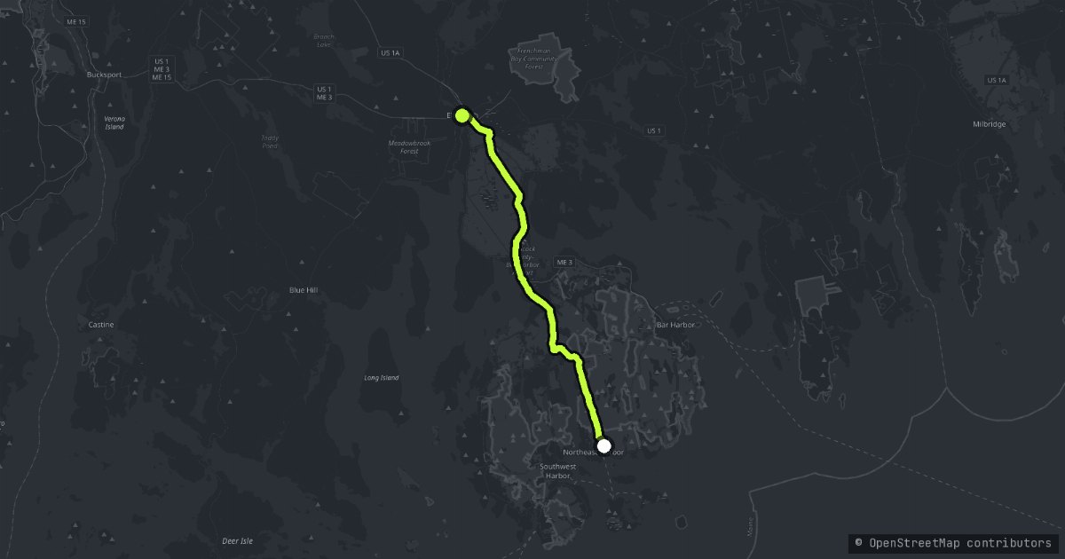 Mount Desert Island map