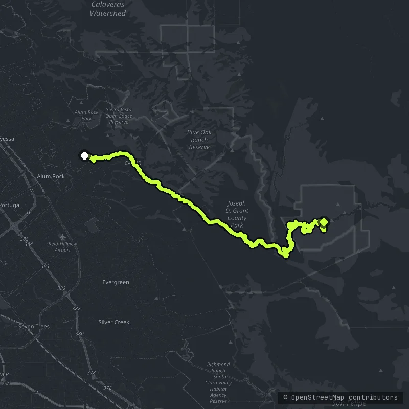 Mount Hamilton Road map