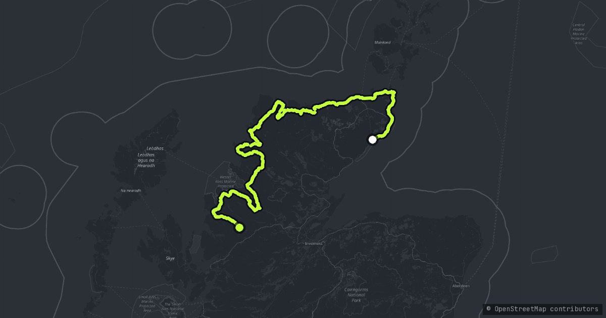 North Coast 500 map