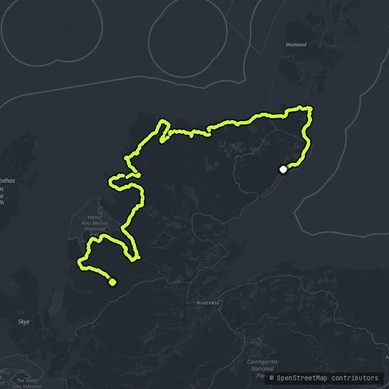 North Coast 500 map