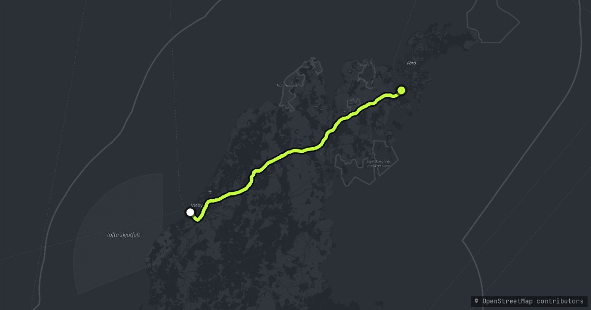 Northern Gotland map
