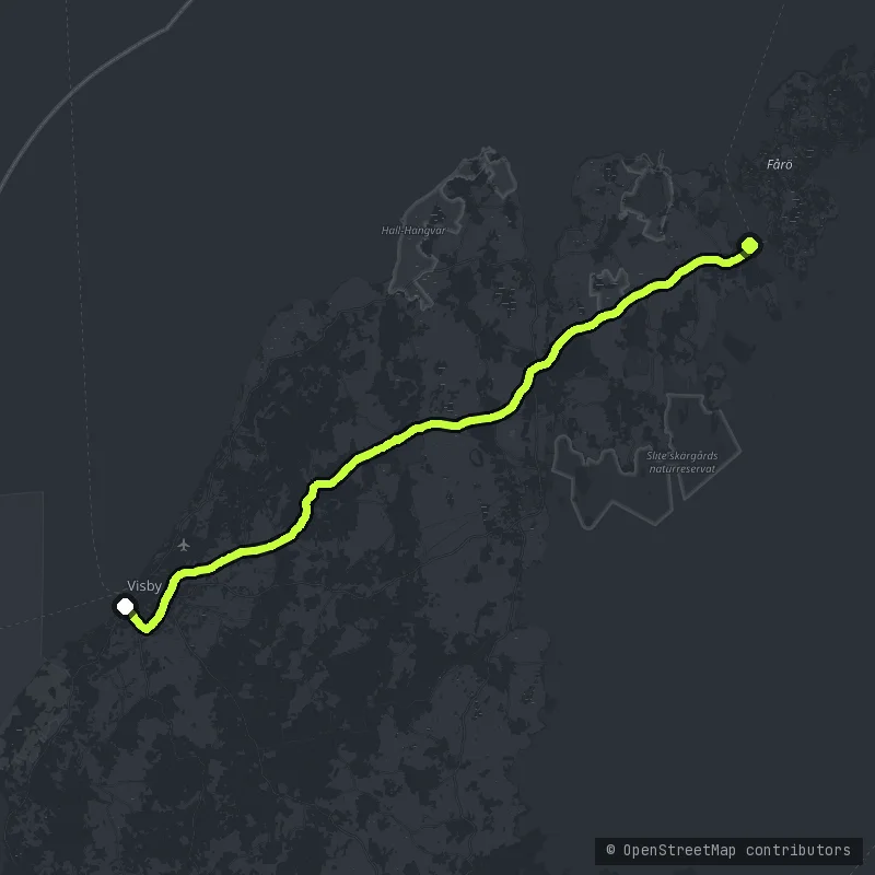 Northern Gotland map