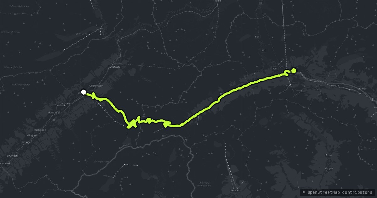 Nufenenpass - Passo della Novena map