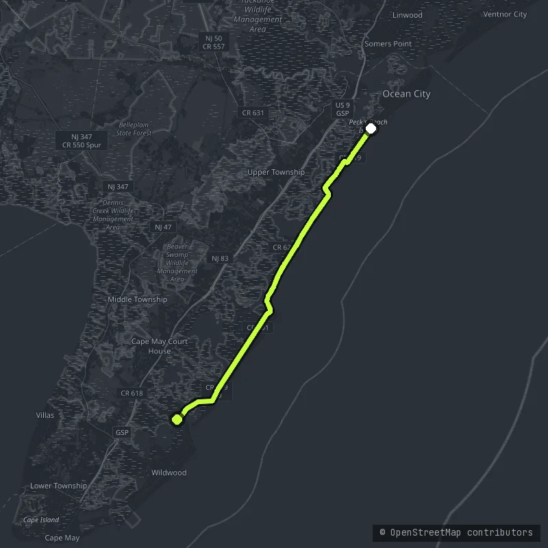 Ocean Drive map