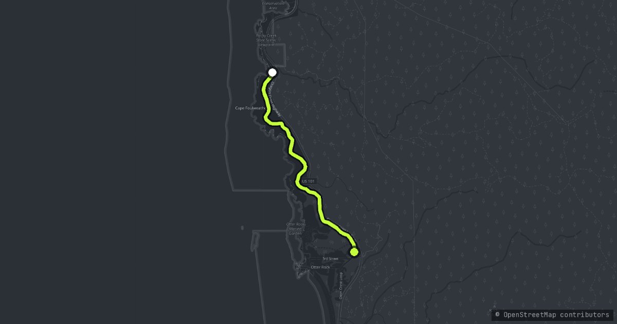 Otter Crest Loop map
