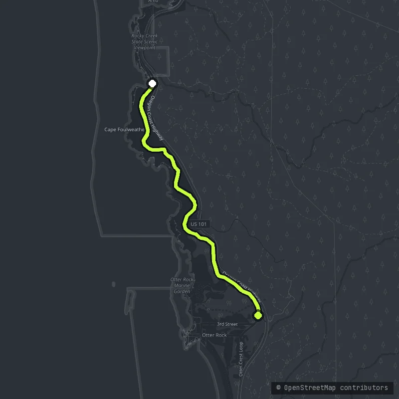 Otter Crest Loop map