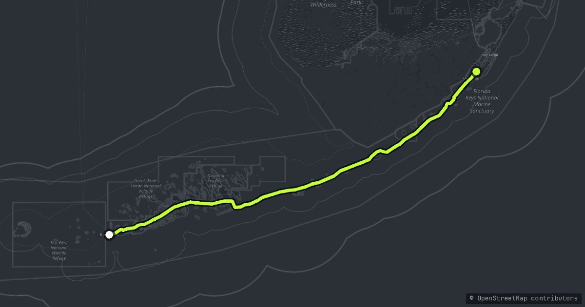Overseas Highway map