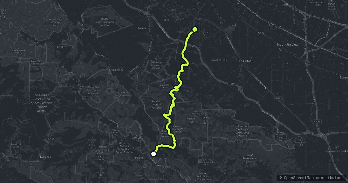 Page Mill Road map