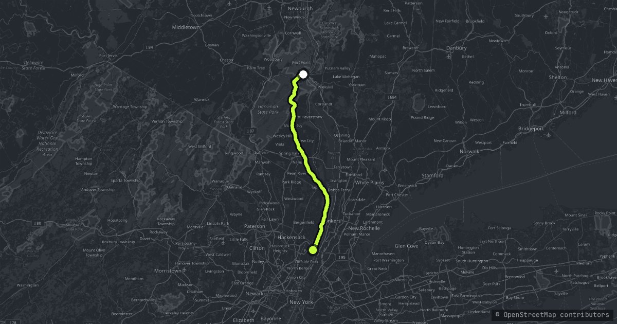 Palisades Interstate Parkway map