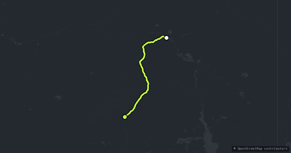 Parks Highway map