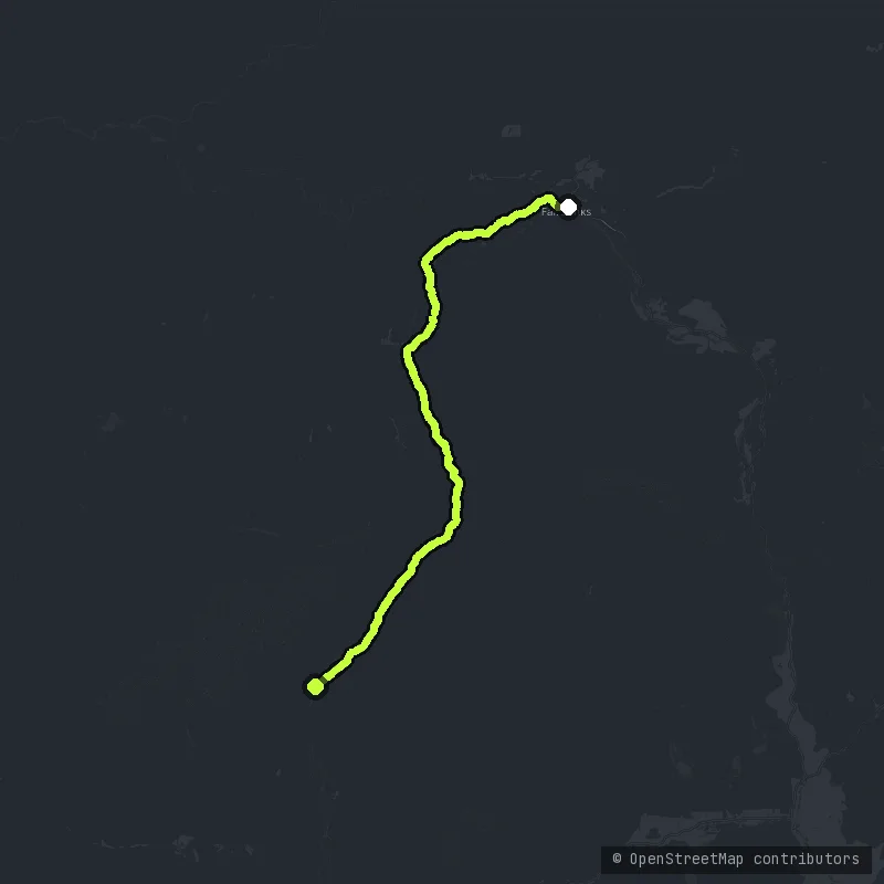 Parks Highway map
