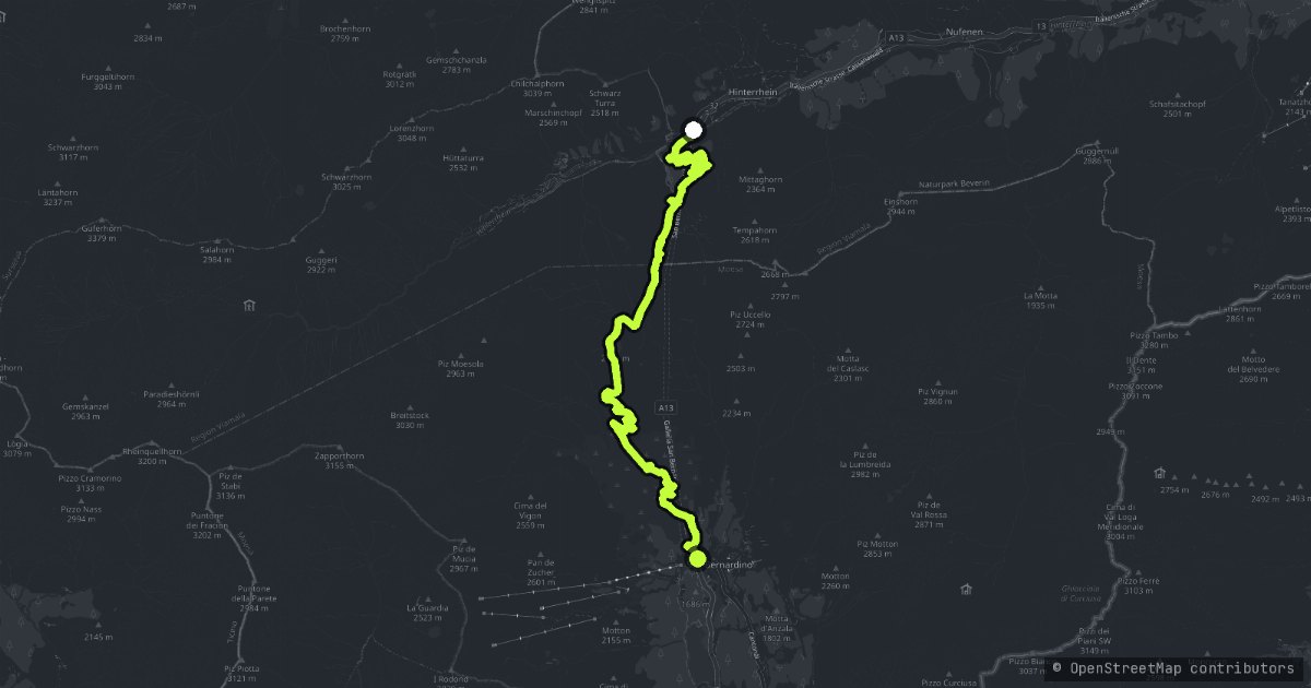 Passo del San Bernardino map