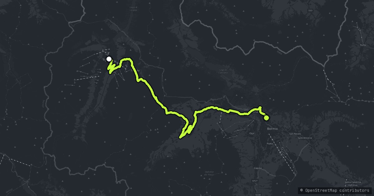 Passo di Foscagno and Livigno map