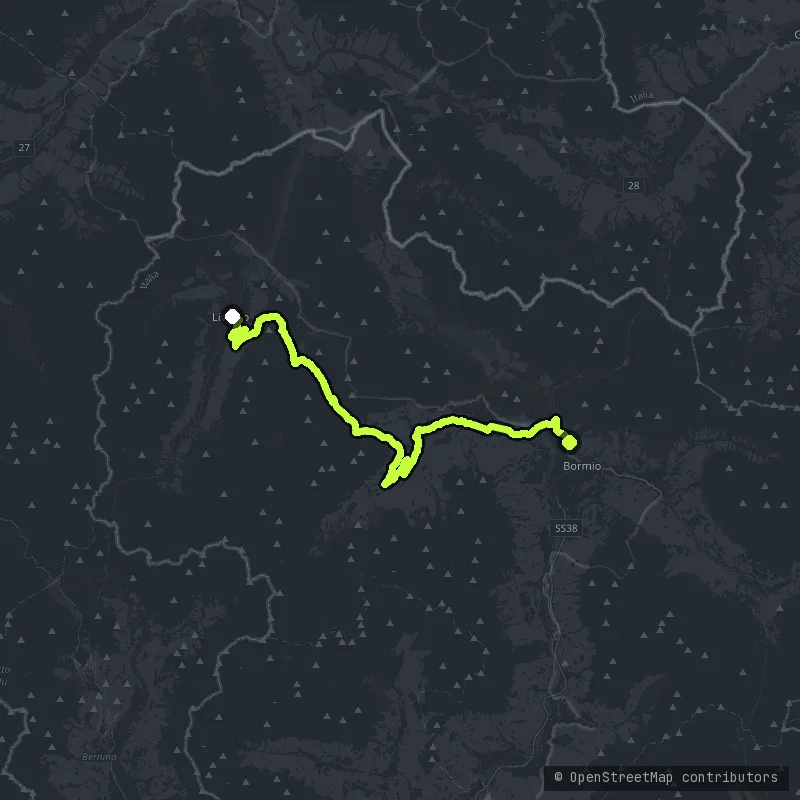 Passo di Foscagno and Livigno map