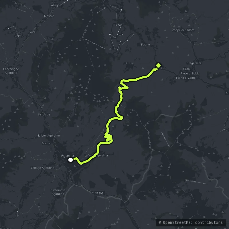 Passo Duran map