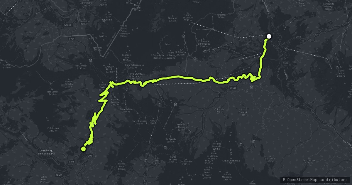 Passo Falzarego map