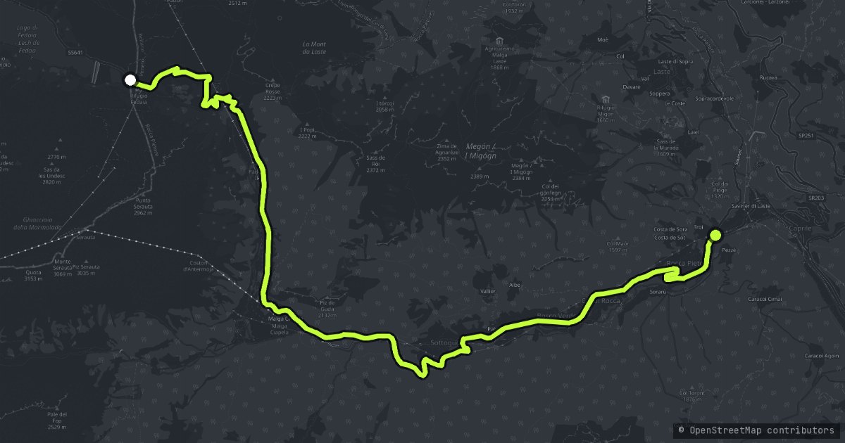 Passo Fedaia map