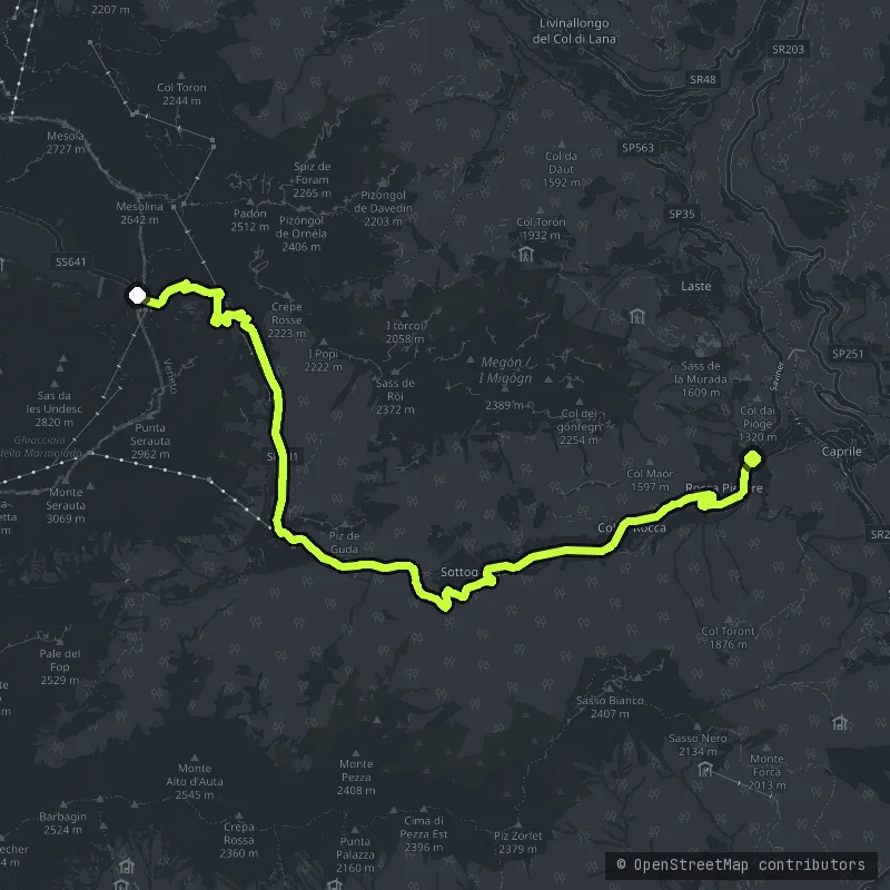 Passo Fedaia map