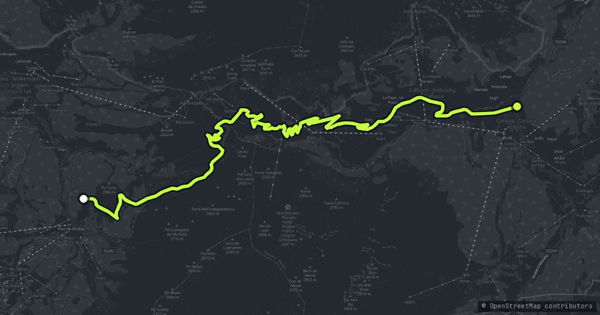 Passo Gardena map