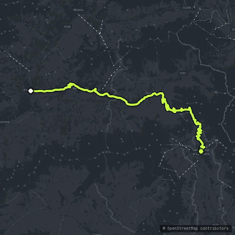 Passo Rolle map