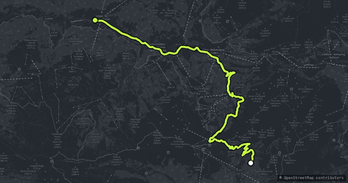 Passo Sella map
