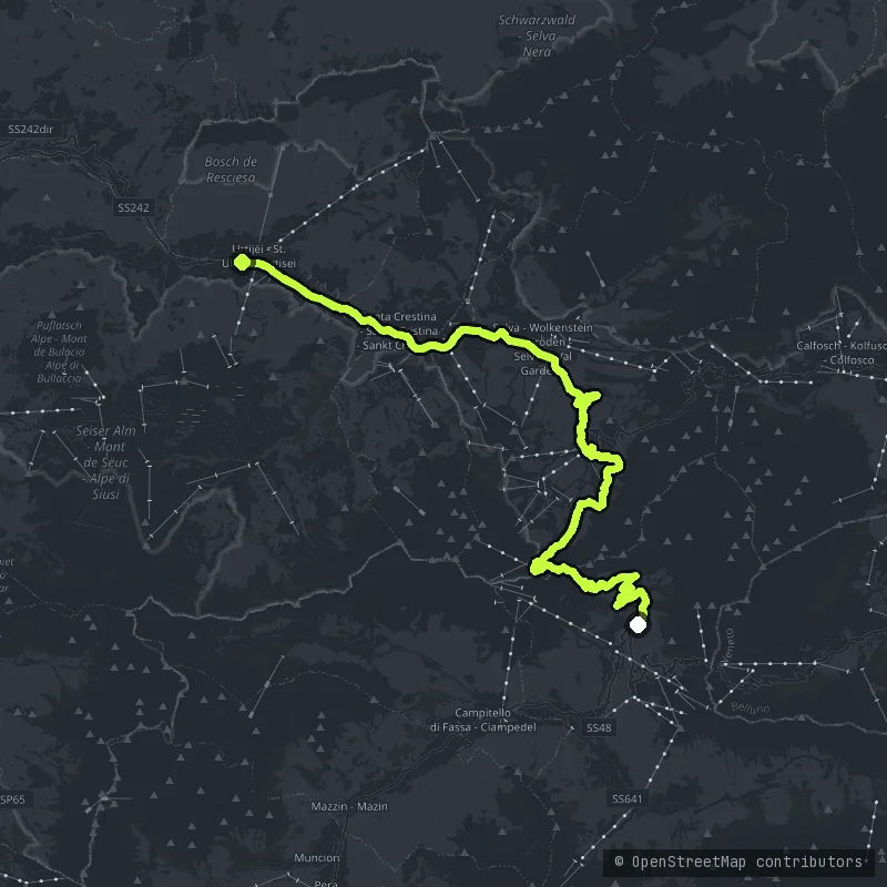 Passo Sella map