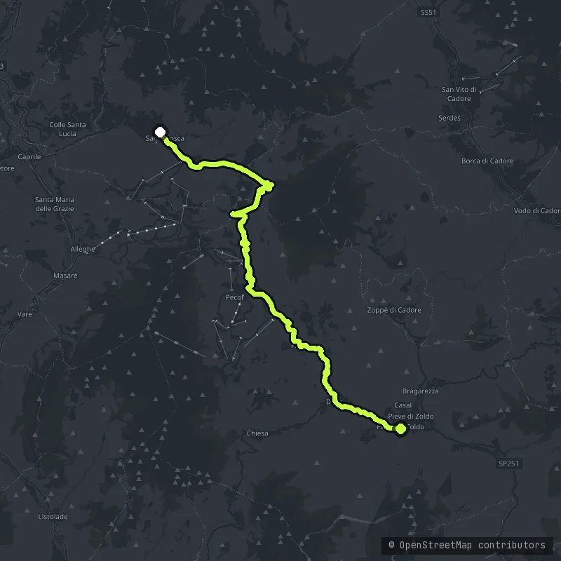 Passo Staulanza map