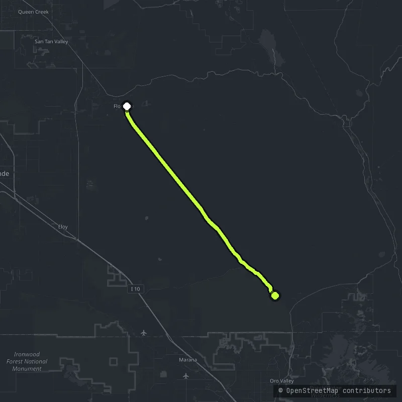 Pinal Pioneer Parkway map