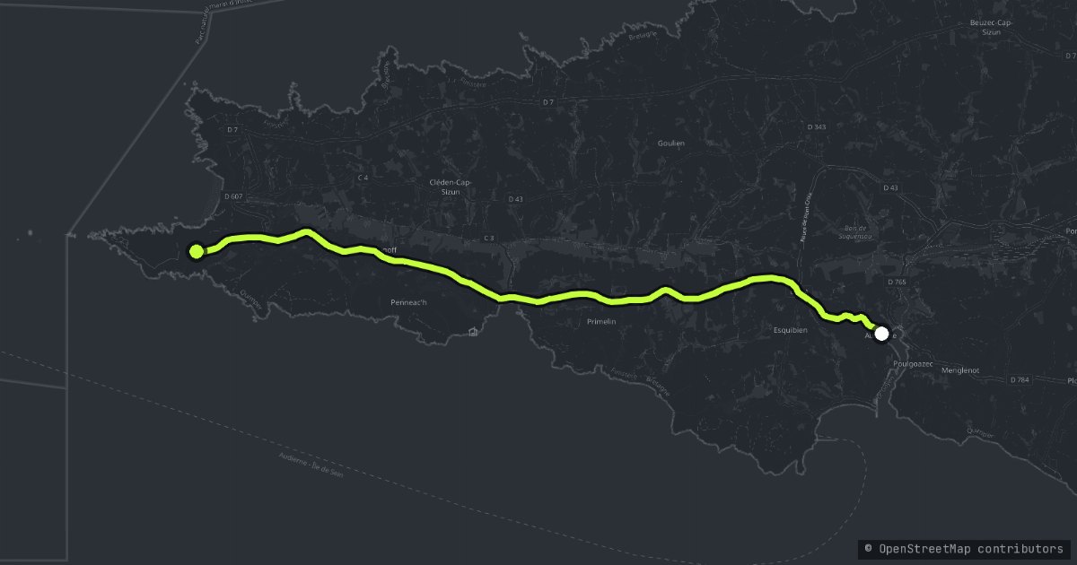 Pointe du Raz map