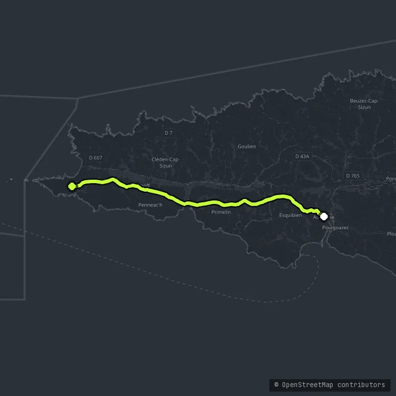 Pointe du Raz map