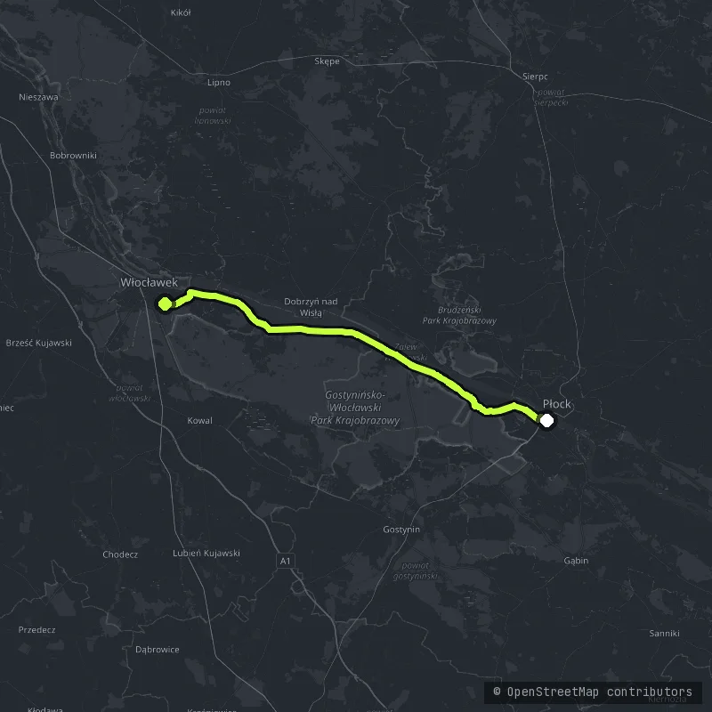 Pojezierze Gostynińsko-Włocławskie map