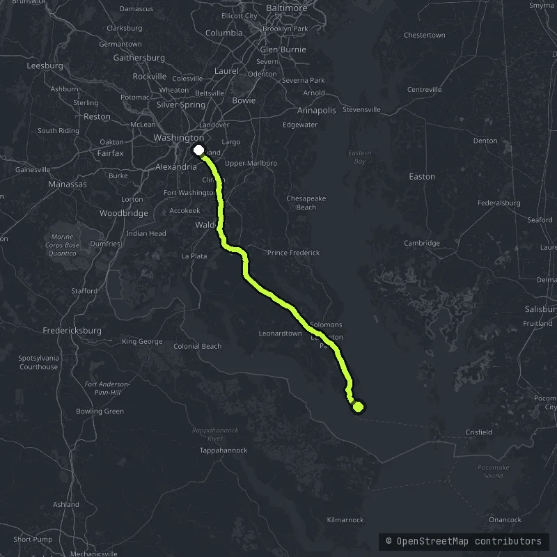 Religious Freedom Byway map