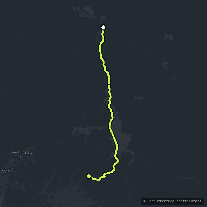 Richardson Highway map