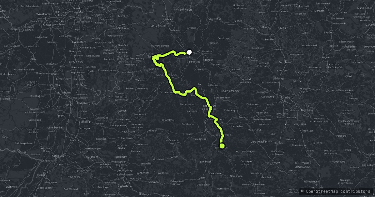 Romantic Road map