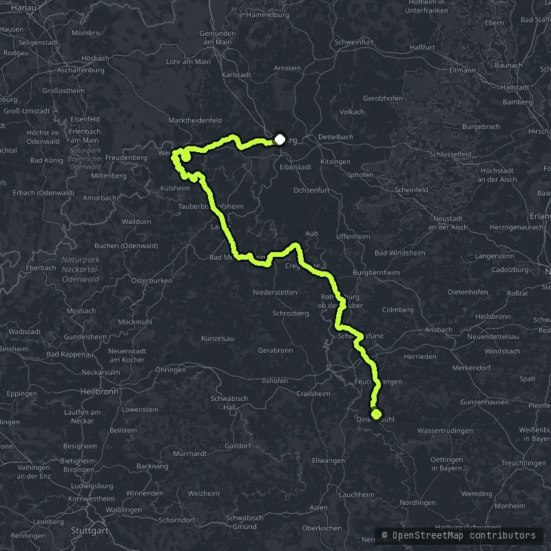 Romantic Road map