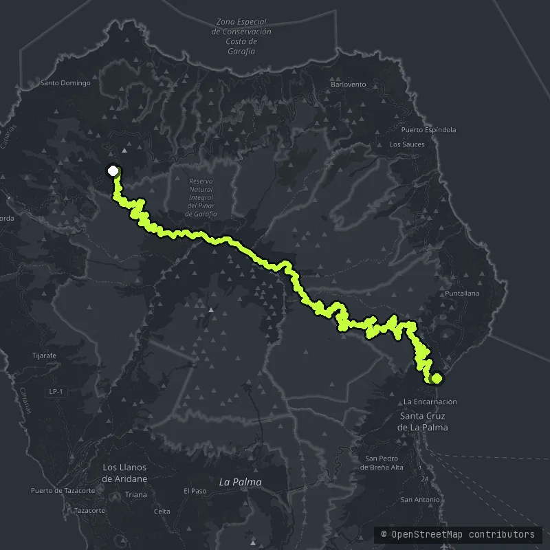 Roque de Los Muchachos map