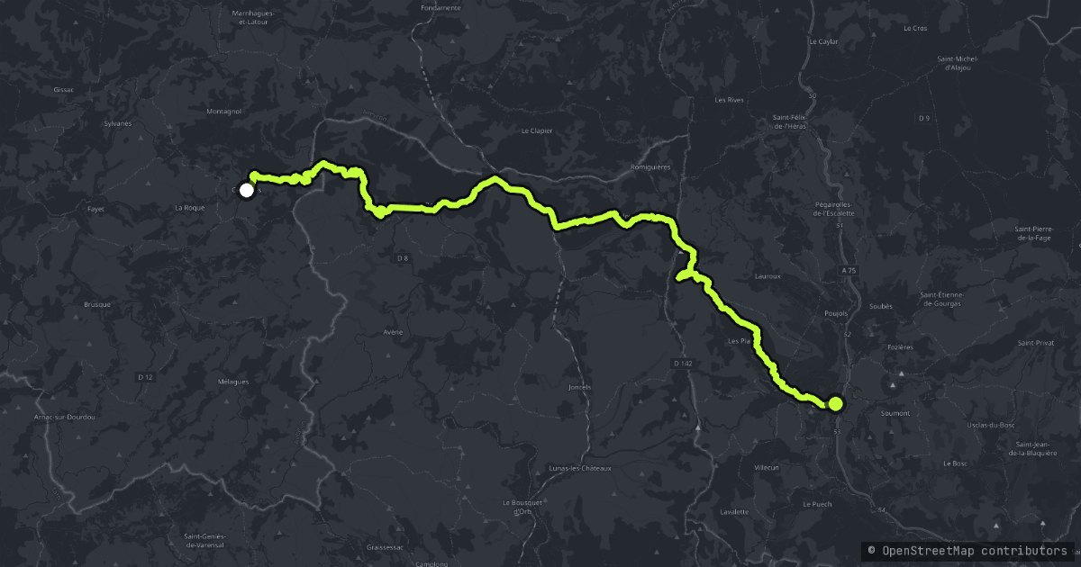 Route des Grandes Alpes map