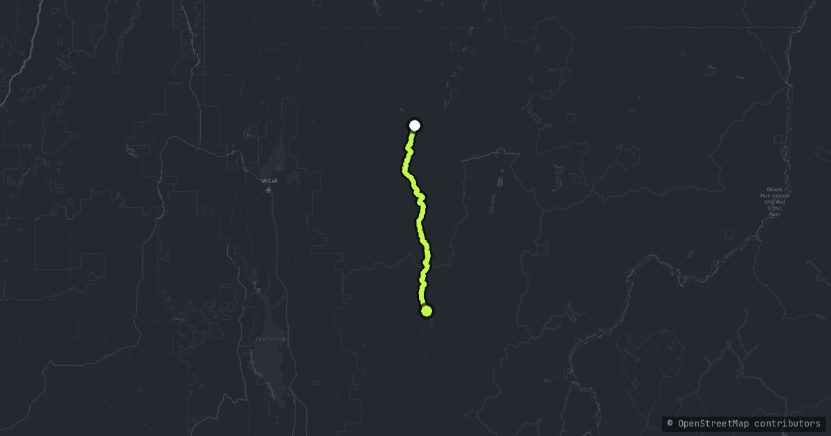 Salmon River Road map